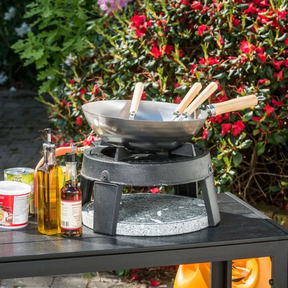 HOT WOK PRO 12 kW gassbrenner med wokpanne - Hot Wok - Bilde 3
