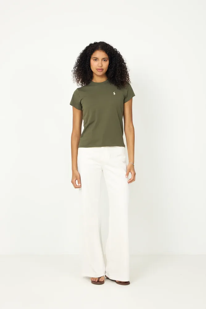 Knit-T-Shirt - Dense Olive - Bilde 2