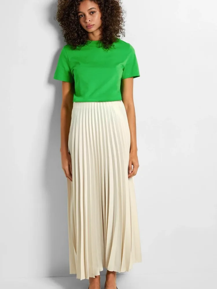 Tina Hw Ankle Plisse Skirt - Birch - Bilde 2