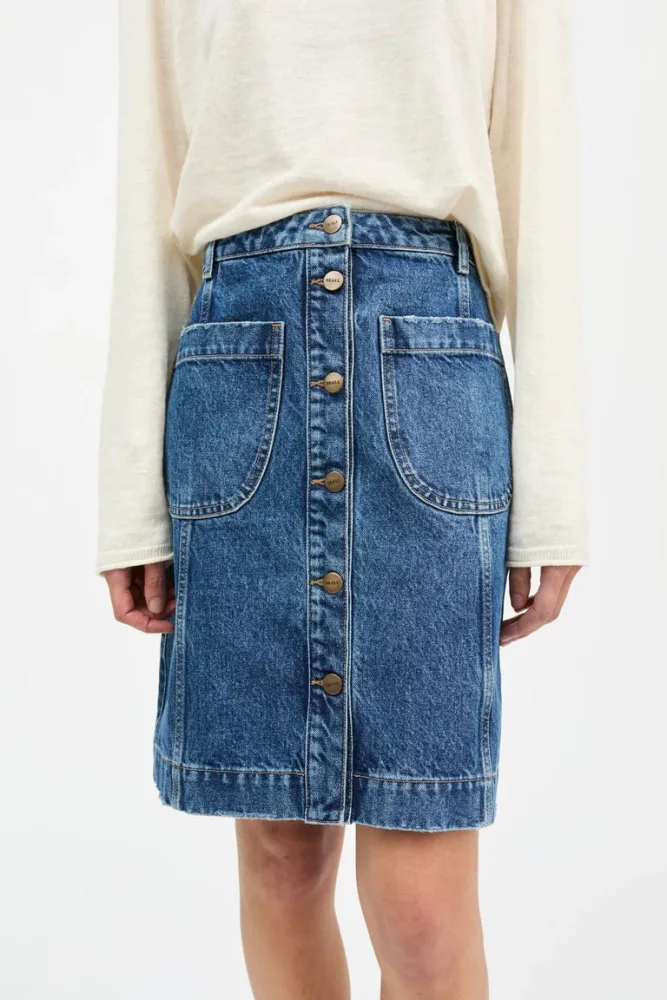 SKALL - Margaux Skirt - Slouchy Blue