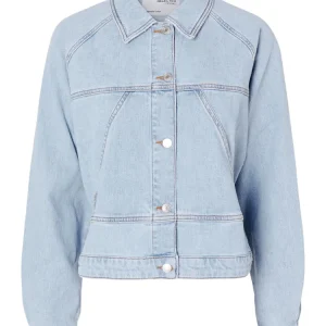 Hazel Ls Denim Jacket – Light Blue Denim