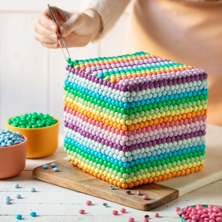 Decora Sjokoladelinser -Gul- 10mm, 80g - Bilde 3
