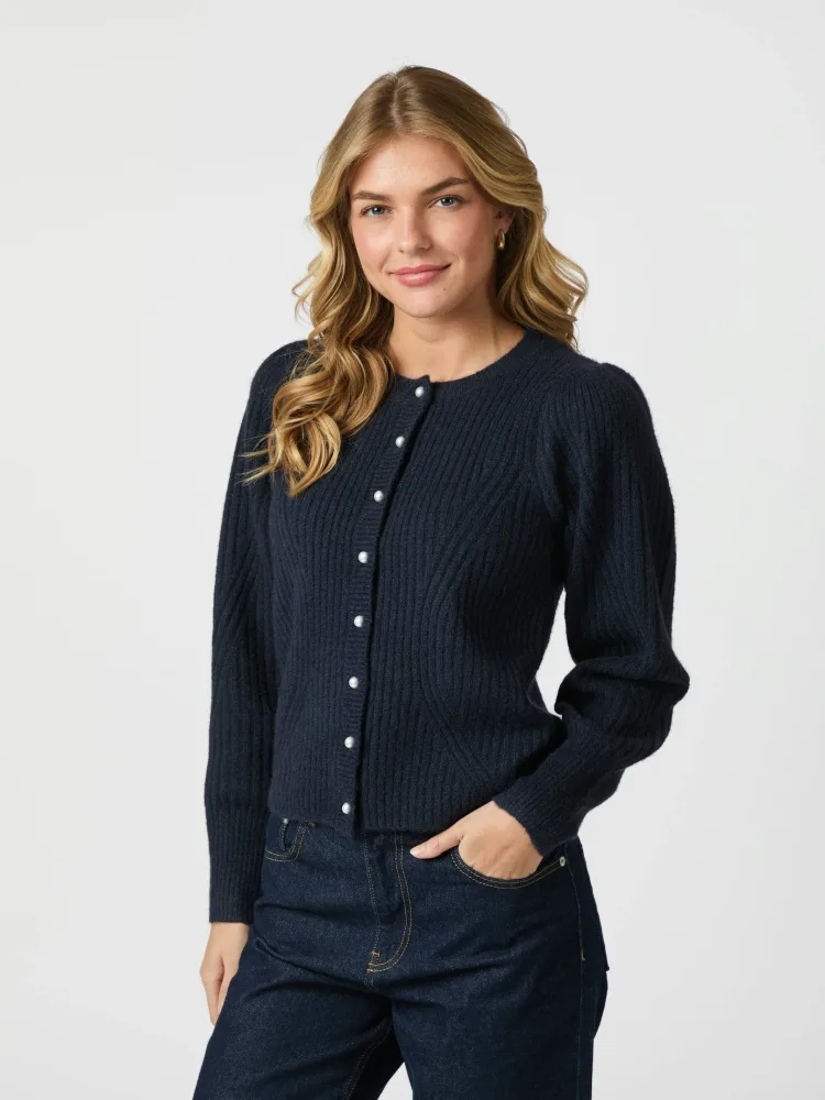 Puli Knit Cardigan - Navy - Bilde 2