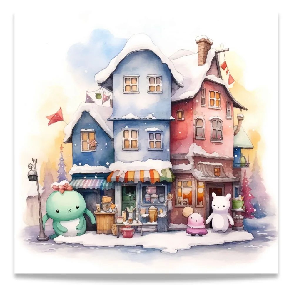 Vinterlandsbyens magi No 8 - plakat og lerret