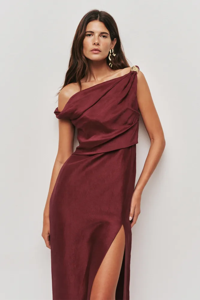 Bridgette Midi Dress - Plum - Bilde 3