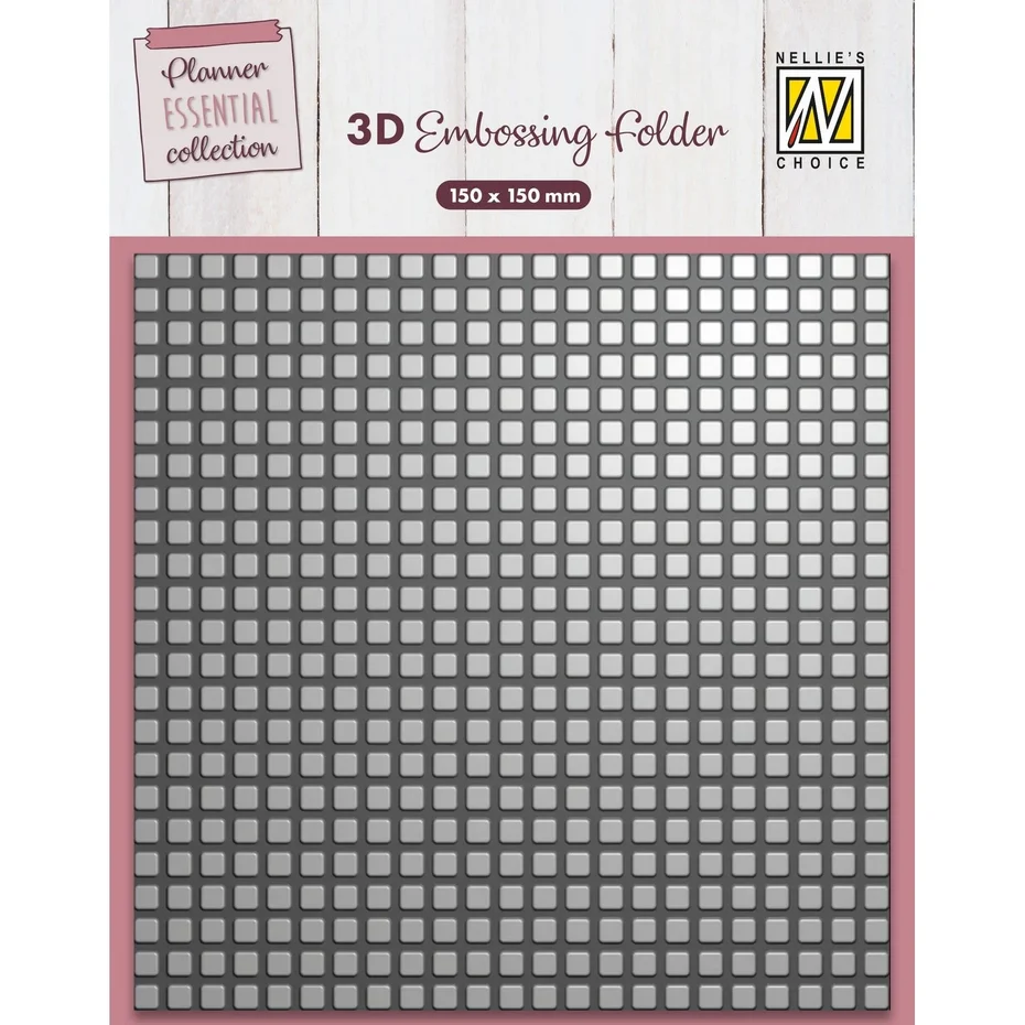 Nellie Snellen – 3D Embossing Folder –  Blocs (EF3D087)