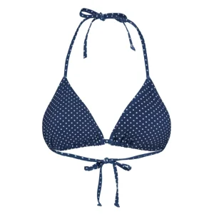 Polka Dot Bel Bikini Top – Navy Blue