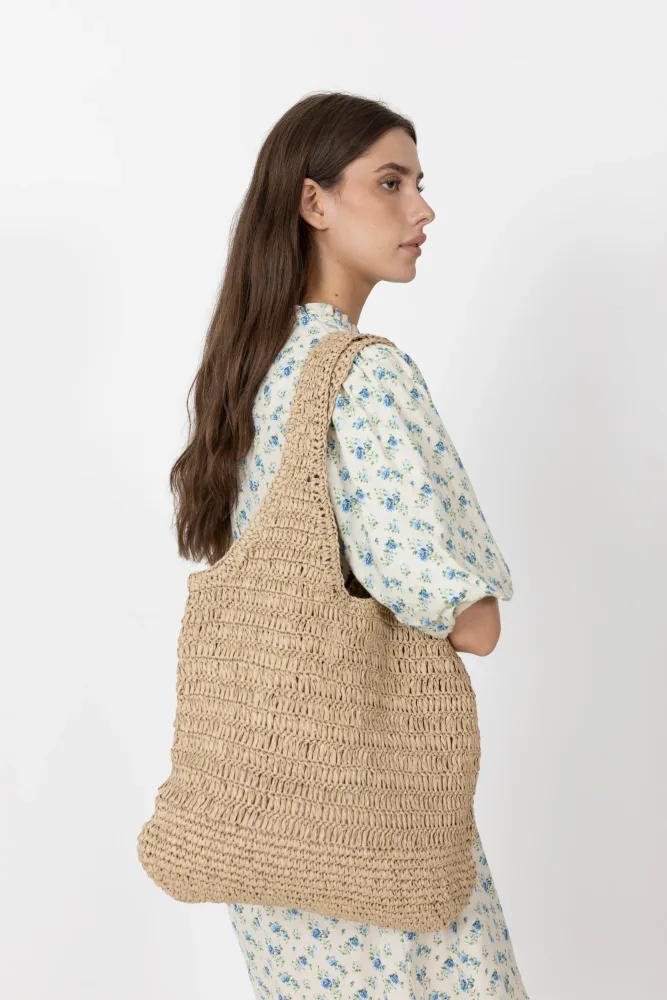 Day Crochet Tote - Starfish Beige - Bilde 3