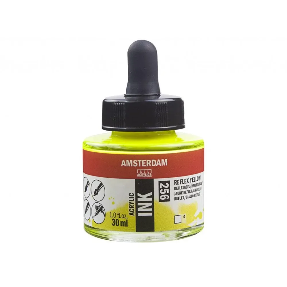 Amsterdam Ink 30ml – 256 Reflex Yellow Amsterdam Ink 30ml – 256 Reflex Yellow