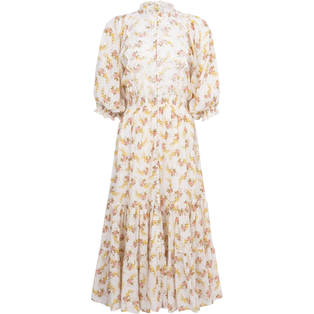 Cotton Slub Midi Dress - Vinyl Wallpaper