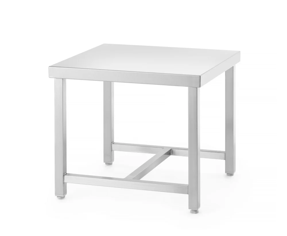 Bord av rustfritt stål - 550 x 550 x 450(h) - Hendi