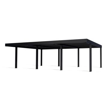 CARPORT CANOPIA OSLO METALL 3-PLATSER 9X6M 53,74M2