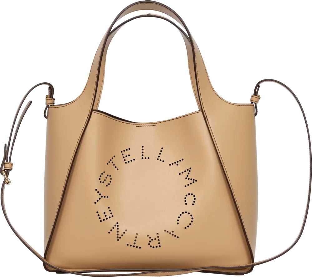 Logo Crossbody Tote Bag - Fawn