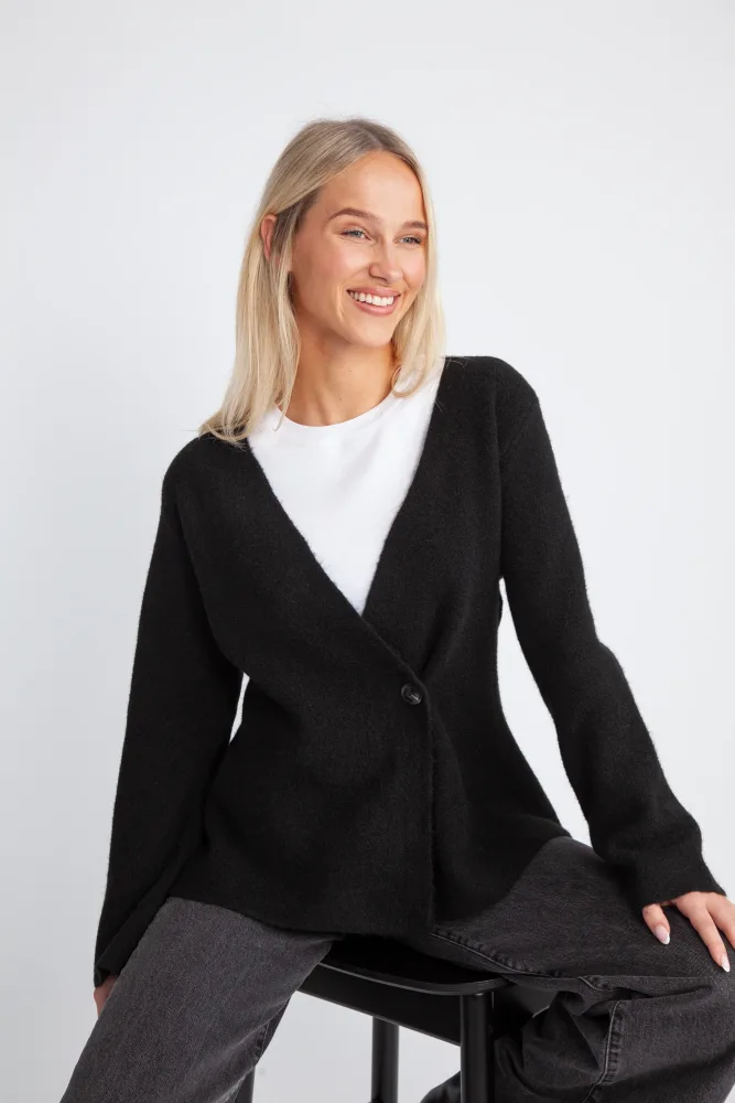 Marie Louise Knit Cardigan - Black - Bilde 2