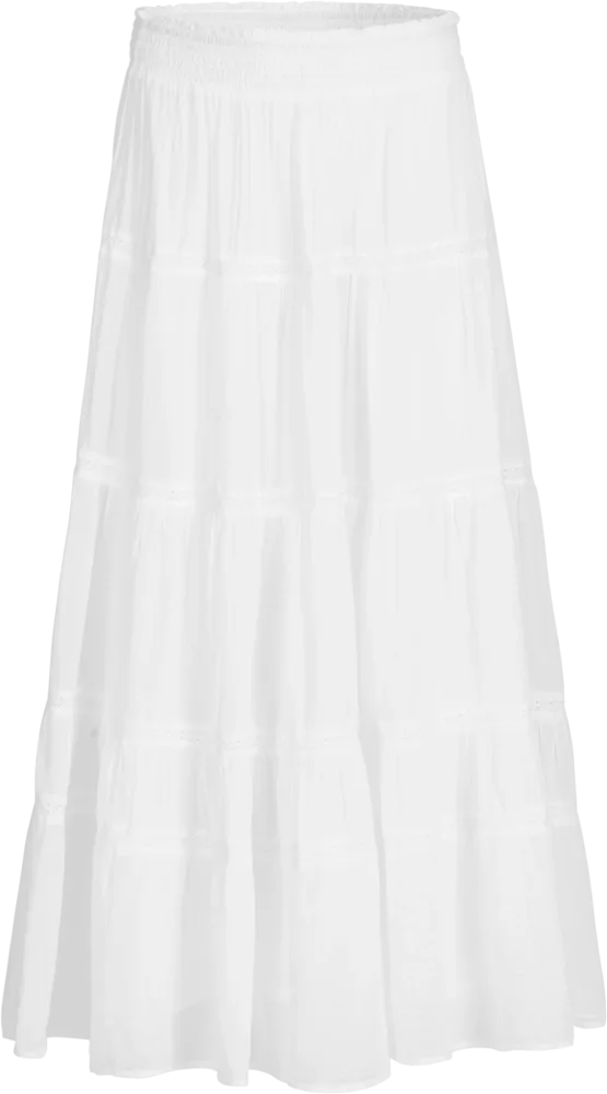 Vendla Voile Maxi Skirt - White - Bilde 2