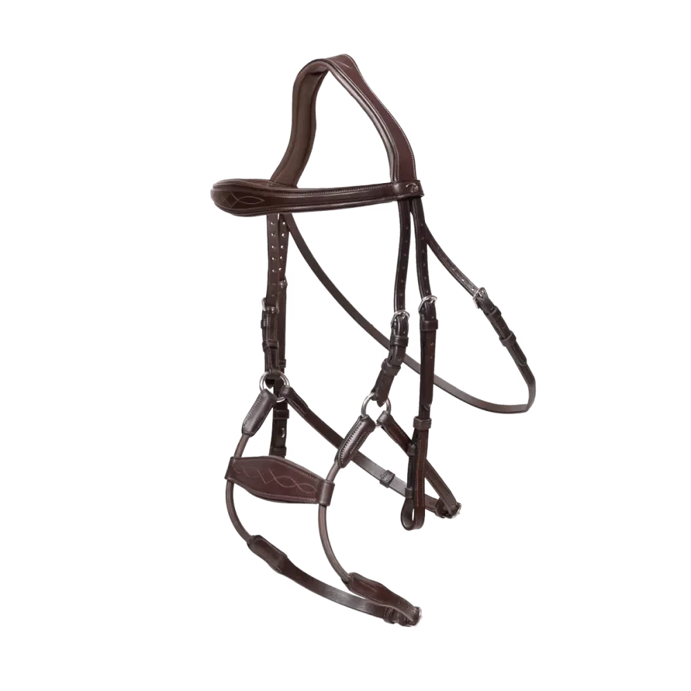 Dyon Elastic Hybrid Noseband Bridle New English Collection - Bilde 3