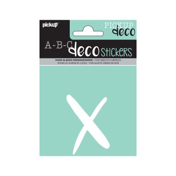BOKSTAVER PICKUP X ABC DECO ZOË 110 MM X HVIT BOKSTAVER PICKUP X ABC DECO ZOË 110 MM X HVIT