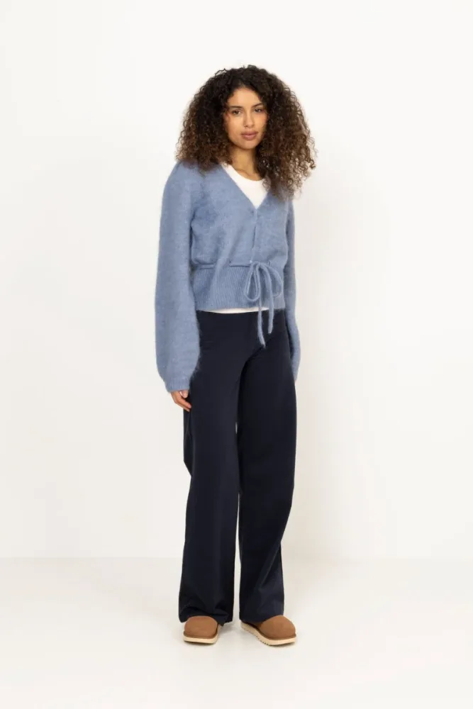 Malin Chunky Cardigan - Denim Blue - Bilde 2