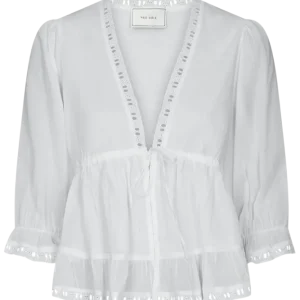 Adelia S Voile Blouse – White