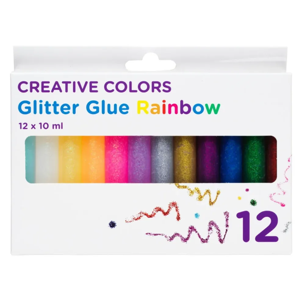 Glitterlim 12-Pack – Rainbow
