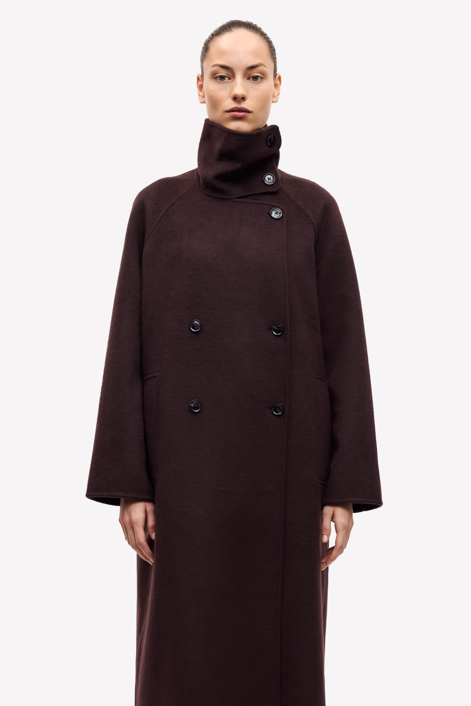 Sahanne Coat - Black Coffee - Bilde 3
