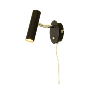 VEGGLAMPE ANETA ARTIC SVART 6W LED VEGGLAMPE ANETA ARTIC SVART 6W LED