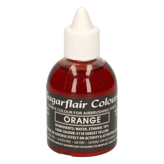 Sugarflair Airbrushfarge -Oransje- 60ml