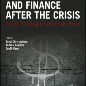 Money and Finance After the Crisis Money and Finance After the Crisis