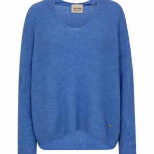 Thora V-Neck Knit – Ultramarine
