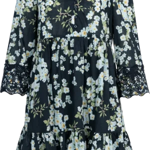 Cotton Slub Tunic Dress – Cherry Blossom