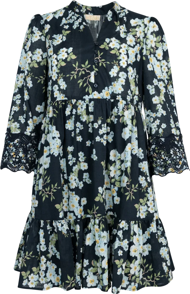Cotton Slub Tunic Dress - Cherry Blossom
