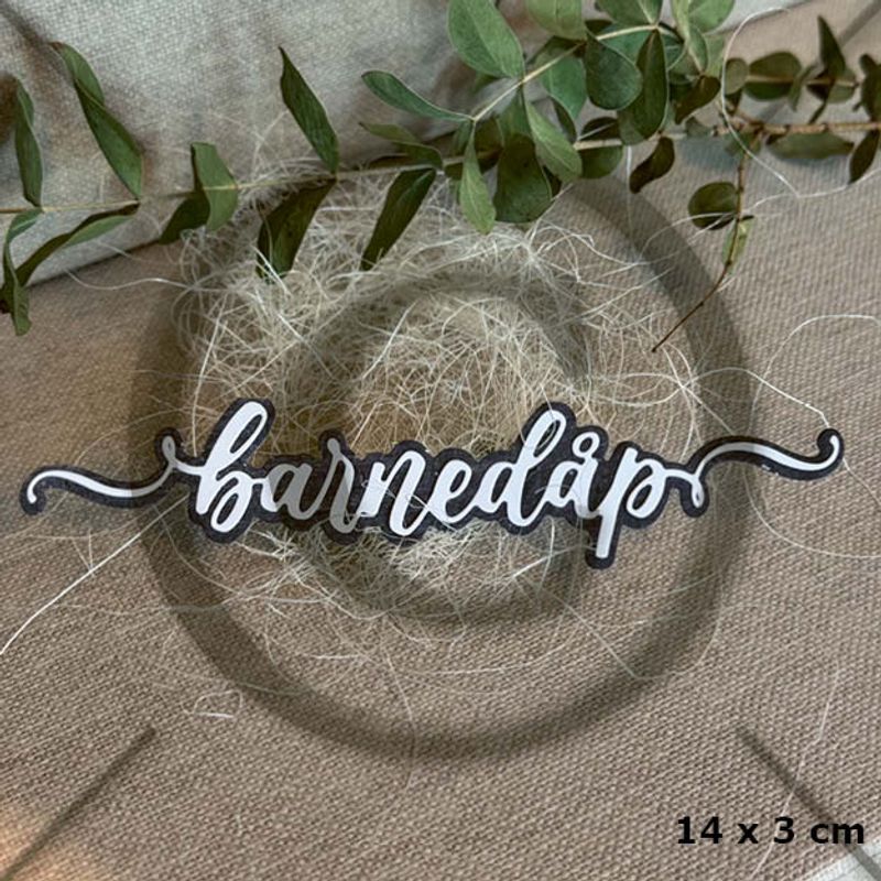 Nyhet! Papirdesign dies – PD1433 – Barnedåp 3