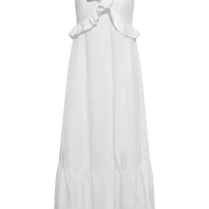 Melbaic Dress – White Embroidery
