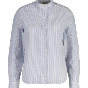 Reg Striped Frill Detail Shirt – Clear Sky