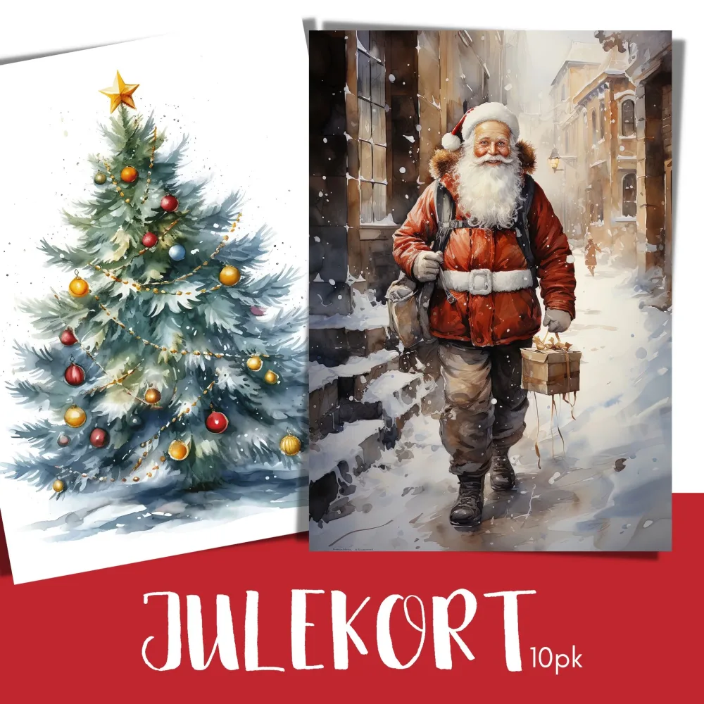 JULEKORT – ASSORTERTE No2 – 10PK JULEKORT – ASSORTERTE No2 – 10PK