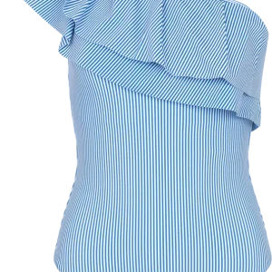 Naja Swimsuit – Pinstripe Blue