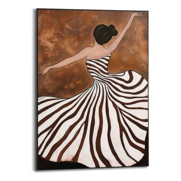 DEKORBILDE REINDERS DANSENDE DAME KJOLE SLIM RAMME 50X70CM SVART DEKORBILDE REINDERS DANSENDE DAME KJOLE SLIM RAMME 50X70CM SVART