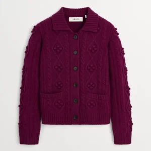 SKALL – PRE-ORDER Alvilda Cardigan – Dark Berry