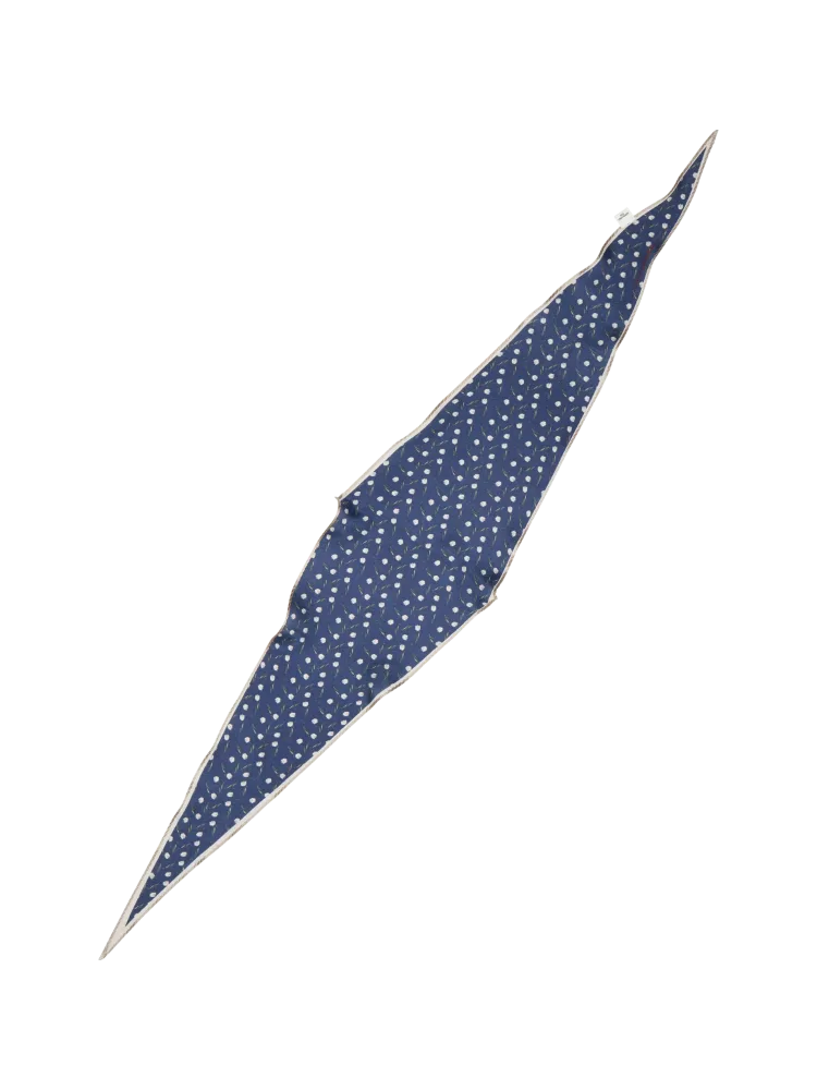 Hearta Tulip Diamond Scarf - Navy Blue