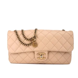 Chanel Single Flap Bag – Beige