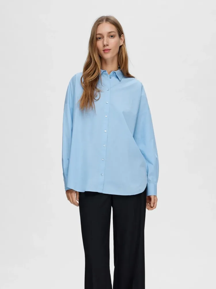 Dina-Sanni Ls Shirt - Cashmere Blue - Bilde 2