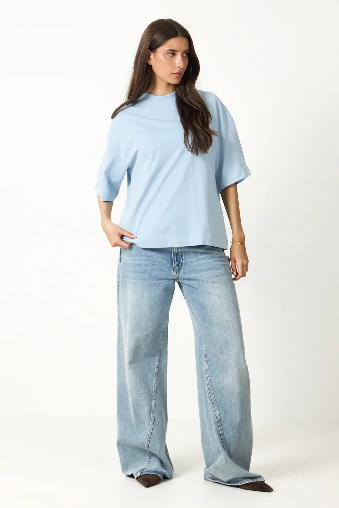 Colwoman 2/4 Oversized Tee - Cashmere Blue - Bilde 2