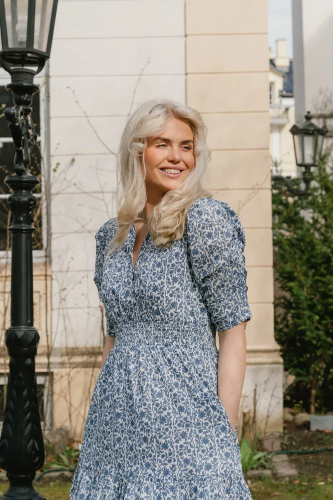 Billie Dress Short Sleeve - Empire Blue - Bilde 3