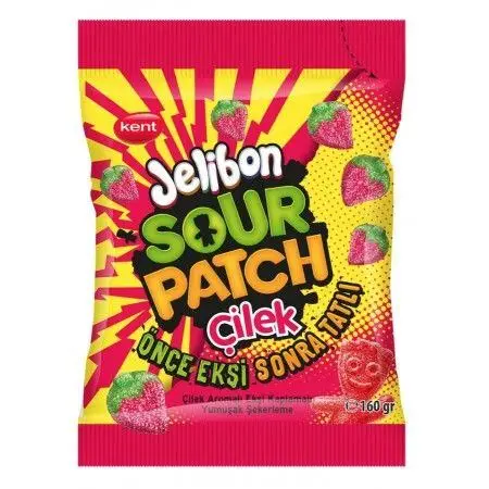 SOUR PATCH JELIBON STRAWBERRY PEG BAG 80g