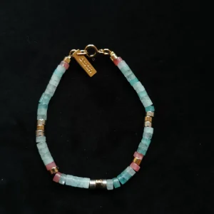ISABEL MARANT JEWELRY – Stone Pearl Bracelet – Pacific ISABEL MARANT JEWELRY – Stone Pearl Bracelet – Pacific
