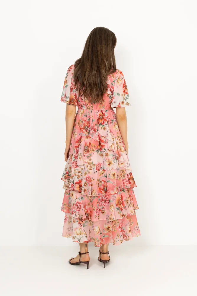 Carina Dress - Coral - Bilde 3
