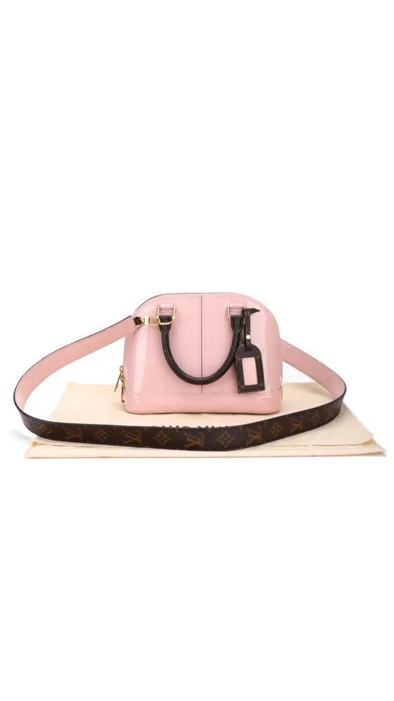 Louis Vuitton Alma Bb Vernis - Pink