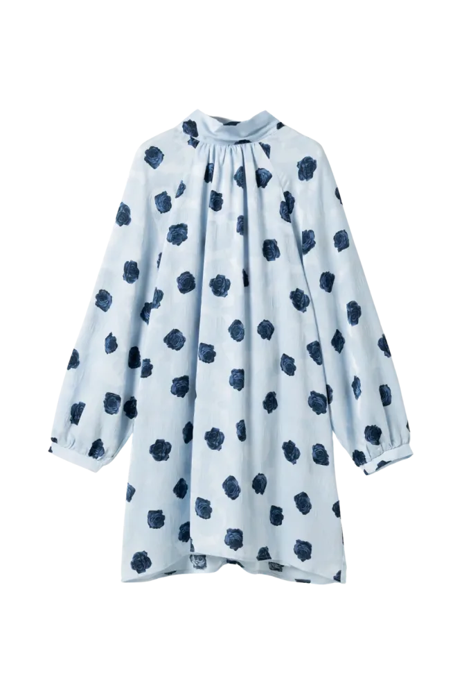 N-Lorenia Dress - Delice Blue Print