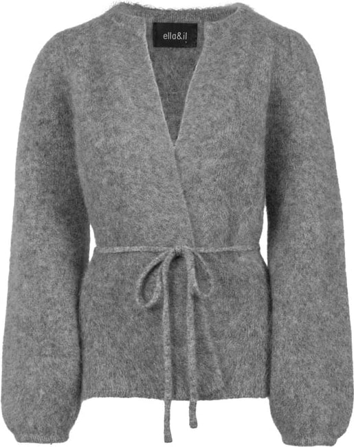 Fredrikke Chunky Cardigan - Grey Melange - Bilde 3
