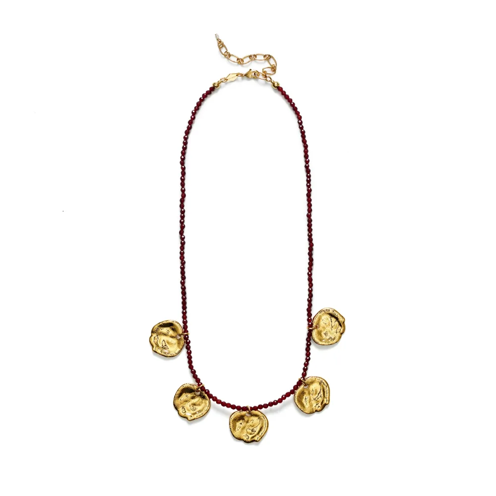 Dream Catcher Necklace – Deep Burgundy Dream Catcher Necklace – Deep Burgundy